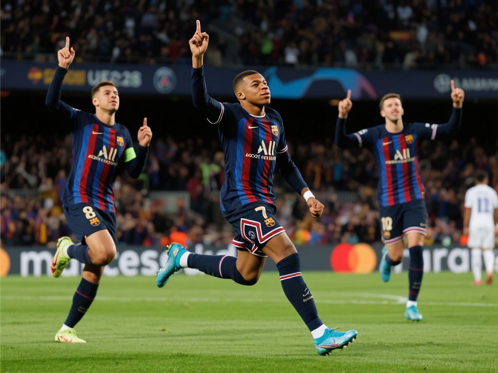 在最近的欧冠比赛中，姆巴佩带领巴黎圣日耳